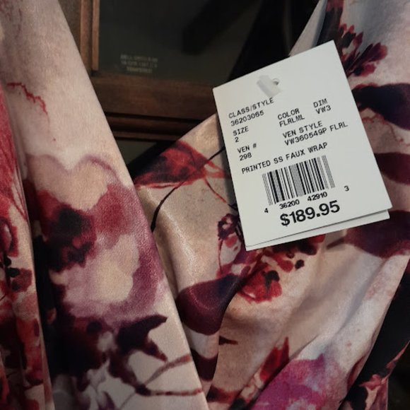 NWT-Vera Wang White Davids Bridal 2020 VEN STYLE VW360549P FLRL - Picture 7 of 7